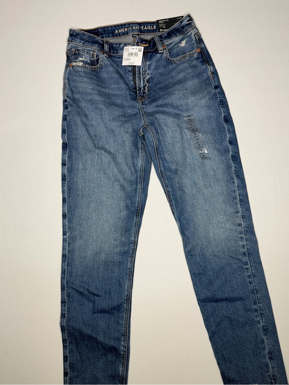 American Eagle Outfitters Women's Medium Blue High-Rise Slim Jeans